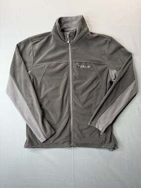 North End Ladies Tesla Branded Full Zip Fleece Jacket Gray Size L